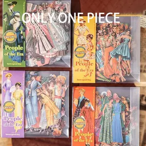 100 Pcs Retro Vintage Fashion Character Sticker Pack, Large Quantity Journal Decoration, Creative Aesthetic Collage Materials for Scrapbook Diary Frame Gift Packaging Greeting Card Phone Case Water Cup