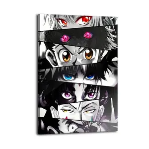 Anime Figure Eye Painting Canvas Painting Oil Painting Wall Art dorm hallway Canvas Poster Decorative Painting Corridor Decoration Home