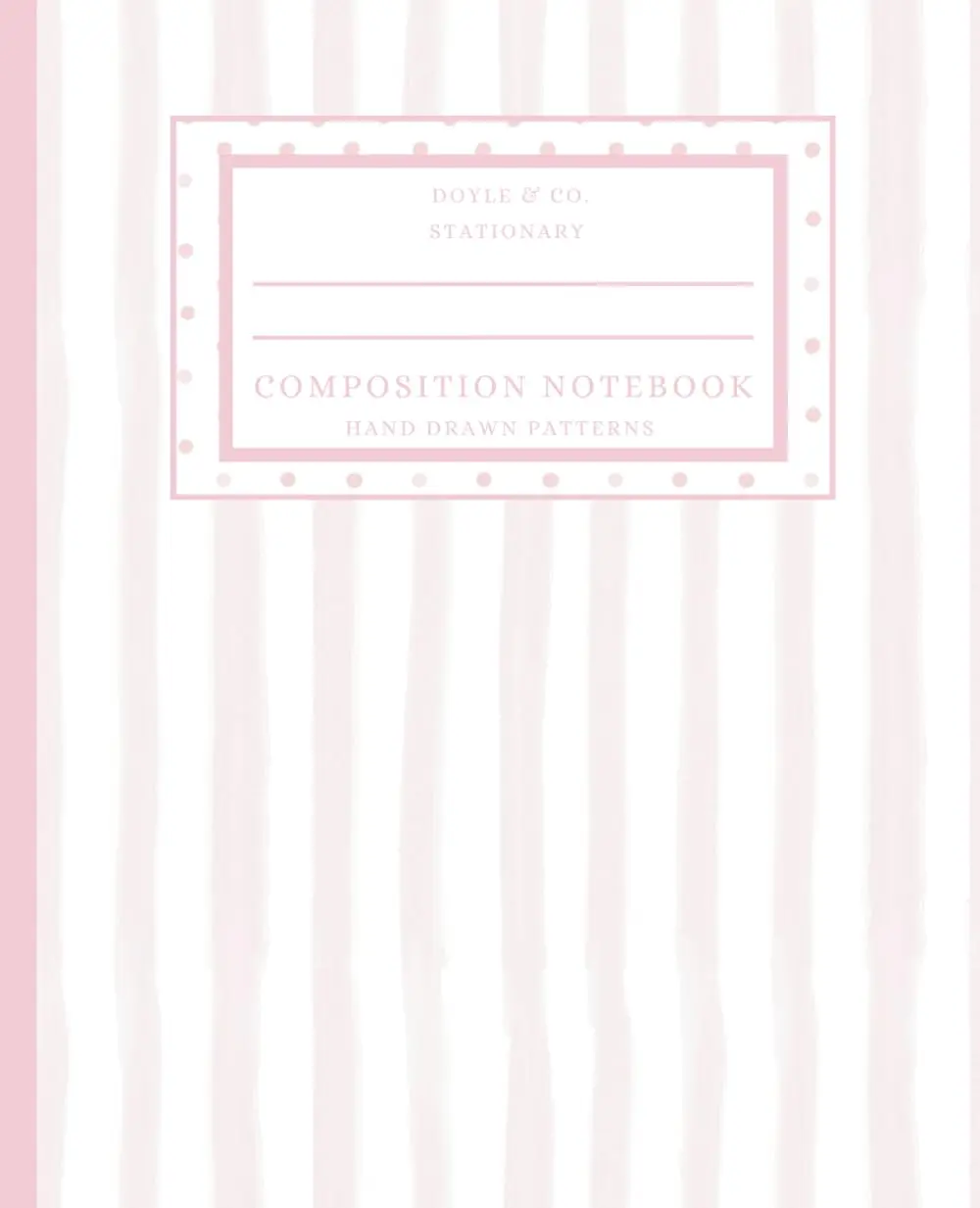 Composition Notebook: Light Pink Stripes