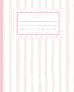 Composition Notebook: Light Pink Stripes