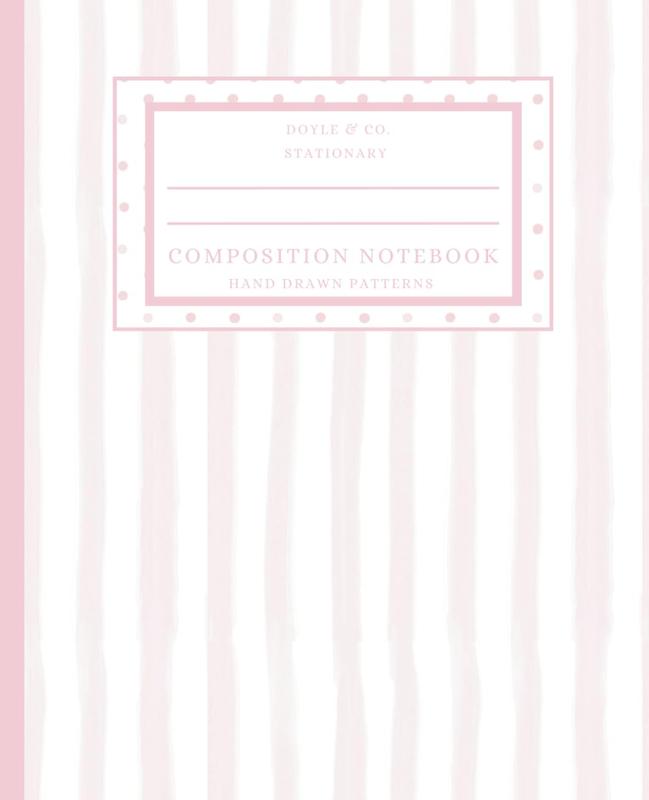 Composition Notebook: Light Pink Stripes
