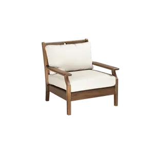 Jensen, Opal, Cushioned Lounge Chair, High Back Cushions, Linen Silver Fabric, Grade D