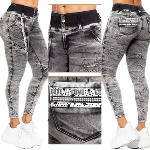 W64-343 Buttlifting Colombian Jeans Fashion