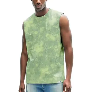 Men's UV Protection Summer Beach Muscle Tank Tops - Sleeveless Loose Fit Crewneck Shirts for Workout Casual Wear