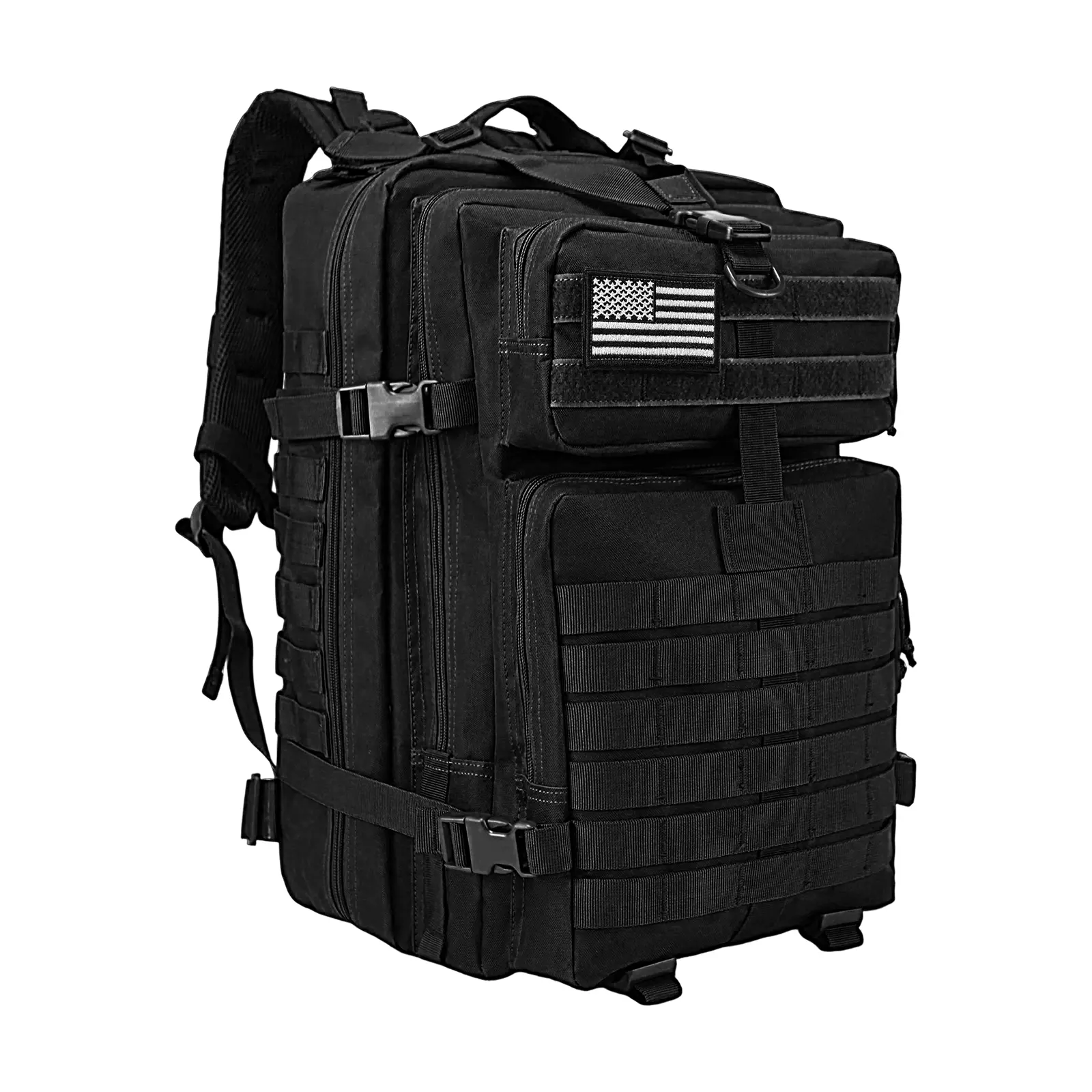 Wolt Men's Durable Waterproof MOLLE Tactical Backpack - Hiking Tactical Gear, Army-Style Outdoor Rucksack with Large Laptop Compartment for Travel, Outdoor Activities, Durable Outdoor Rucksack, Hiking Tactical Backpack