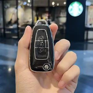 Tpu Car Key Cover Key Covers For Car Keys Car Key Protector For Ford Focus 2 3 C-Max S-Max Fiesta Mondeo Kuga Ecosport Ranger Escape Galaxy Fob Car key Accessories