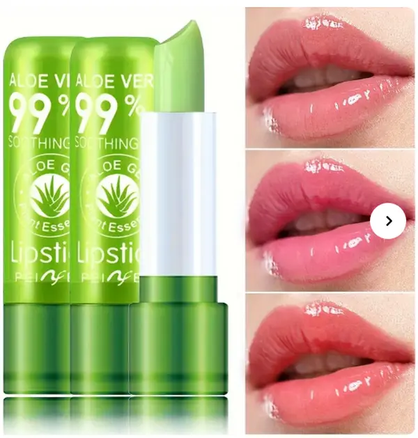 3-pack moisturizing temperature-responsive lip balm with an organic plant berry formula for long-lasting hydration.Glossy lip balm for lip care, a great makeup gift, moisturizing and nourishing, suitable as a gift, unisex.
