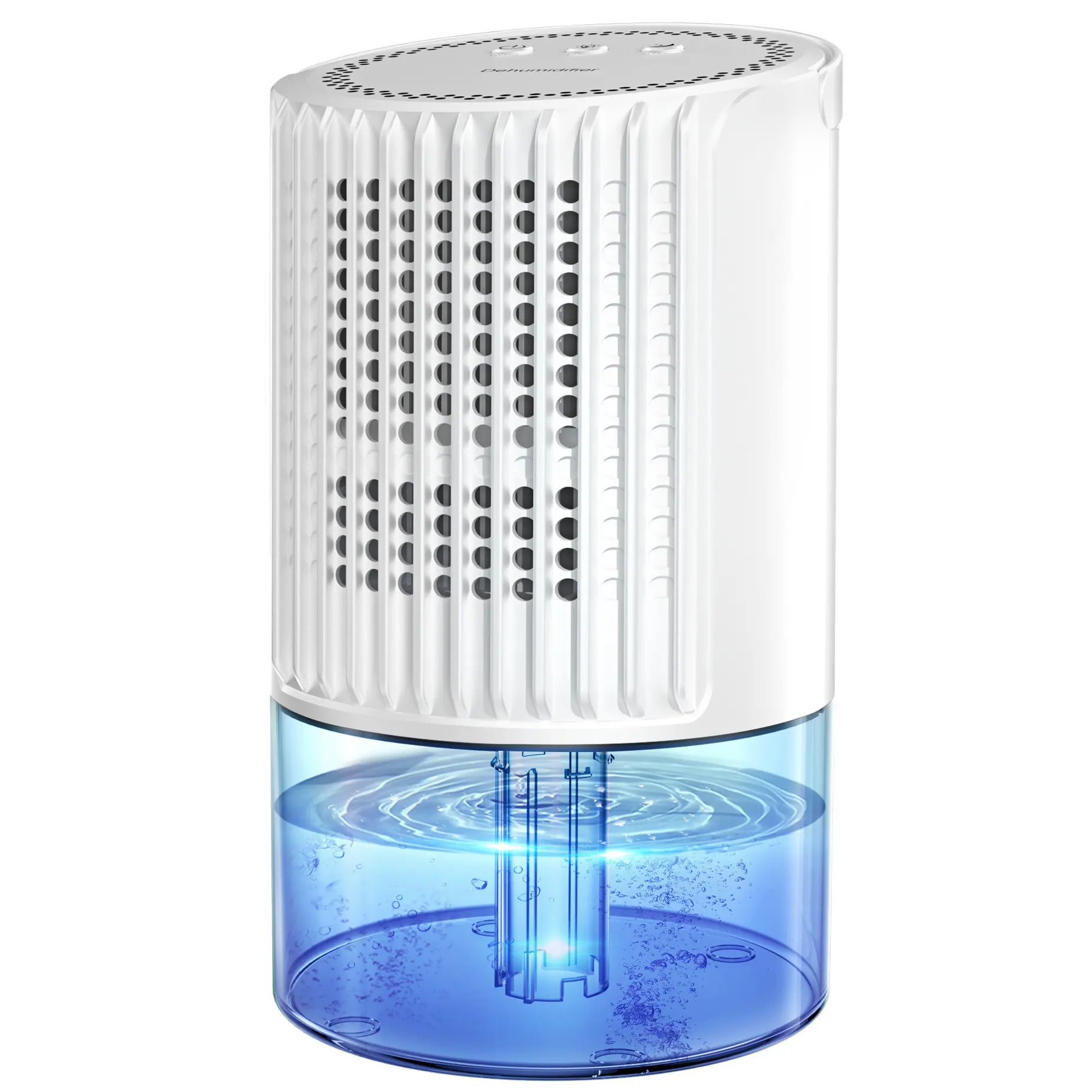 300ml Small Compact Mini Desktop Dehumidifier - Ultra-Silent Moisture Removal, Damp Proof Appliance with Air Purifier Function for Home Bedroom, Ideal for Home Users