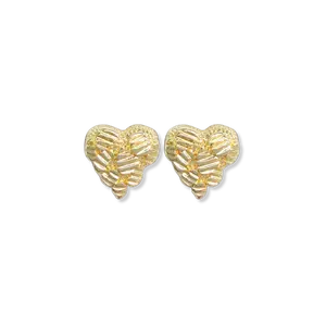 Nugget Heart Studs