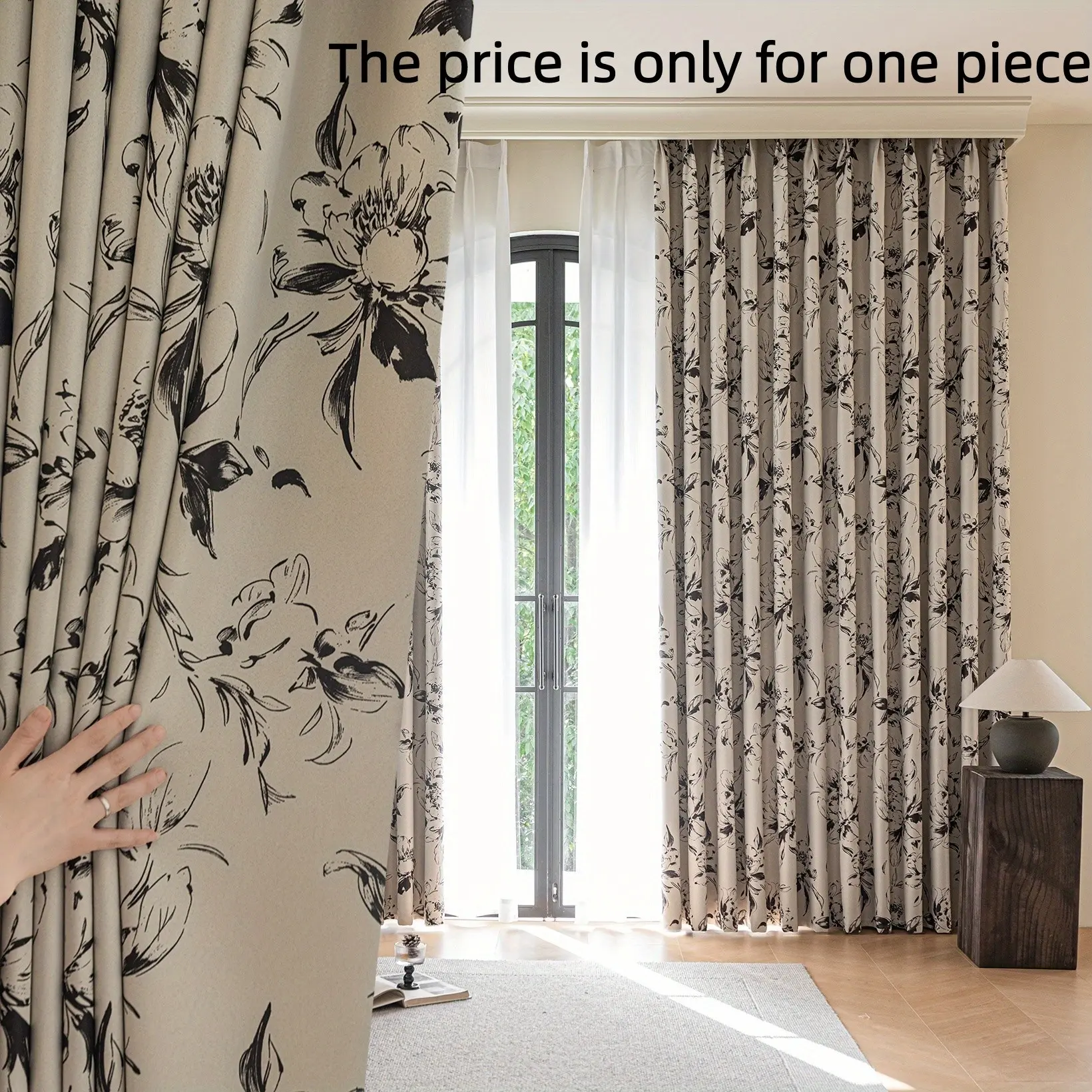 1pc Thickening Insulating Curtain, Full Light Block Design, Suitable for Bedroom Living Room, Sleep Aid, Heat Retention, Soundproofing, Multi-Scene Use