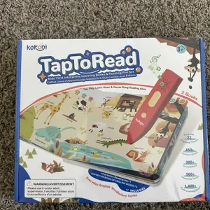 KOKODI Talking Pen Book Sets for Kids, Interactive Audio Sound Books with English Words & Mother Goose Nursery Rhymes, 700+ Touch Points Sensory Learning Toy, Educational Gift for Kids