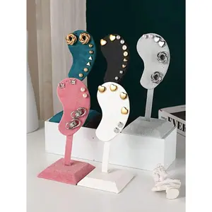 Earring Display Stand Fashion Ear-shaped Ear Clip Stud Jewelry Display Organizer Holder Earrings Pendants Jewelry Rack Ear Model
