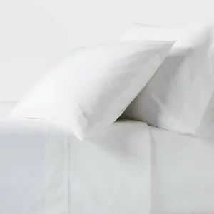 Threshold 250 Thread Count Organic Cotton Percale 4-Piece Sheet Set