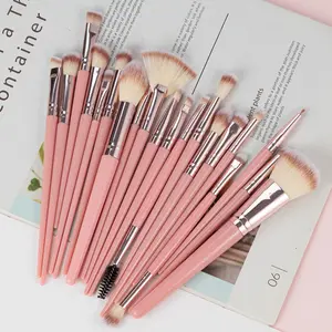 20-Piece Professional Makeup Brush Set, Easy-To-Clean Synthetic Bristles, Portable for Home & Travel, Perfect Gift for Holidays
