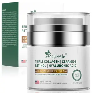 Retinol & Niacinamide Anti-Aging Face Cream - With Ceramides & Hyaluronic Acid for Wrinkle Reduction, Firming & Intense Moisturization - Daily Moisturizer Face Cream Day & Night -Made in USA-1.7 fl oz