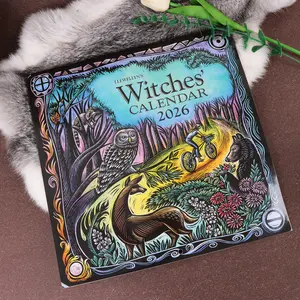 2026 New Witch Calendar, Witch Plant Wall Hanging Decor Art Creative Gift for Family Friends, Unique Home Decoration
