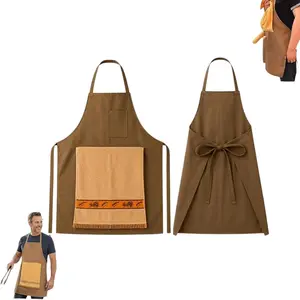 Men’s Funny Chef's Prank Apron with Hidden Surprise Novelty Sneaky Cooking Apron Large Kitchen Towel Design Hilarious Gag Gift for Cooking Lovers