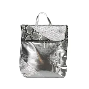 Desigual Silver Polyurethane Backpack