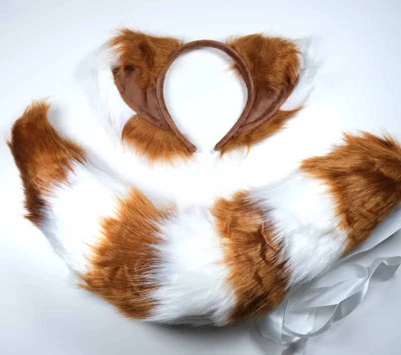 Fox Ears and Tail Animal Beast Anime Wolf Ears Lolita Cospla  display picture 1