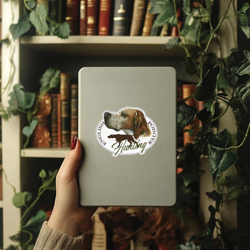 English Pointer Hunting Dog Sticker, Gun Dog Vinyl Decal for Hunters, Perfect for Car, Truck, Laptop, Cooler, or Gift for Dog Lovers