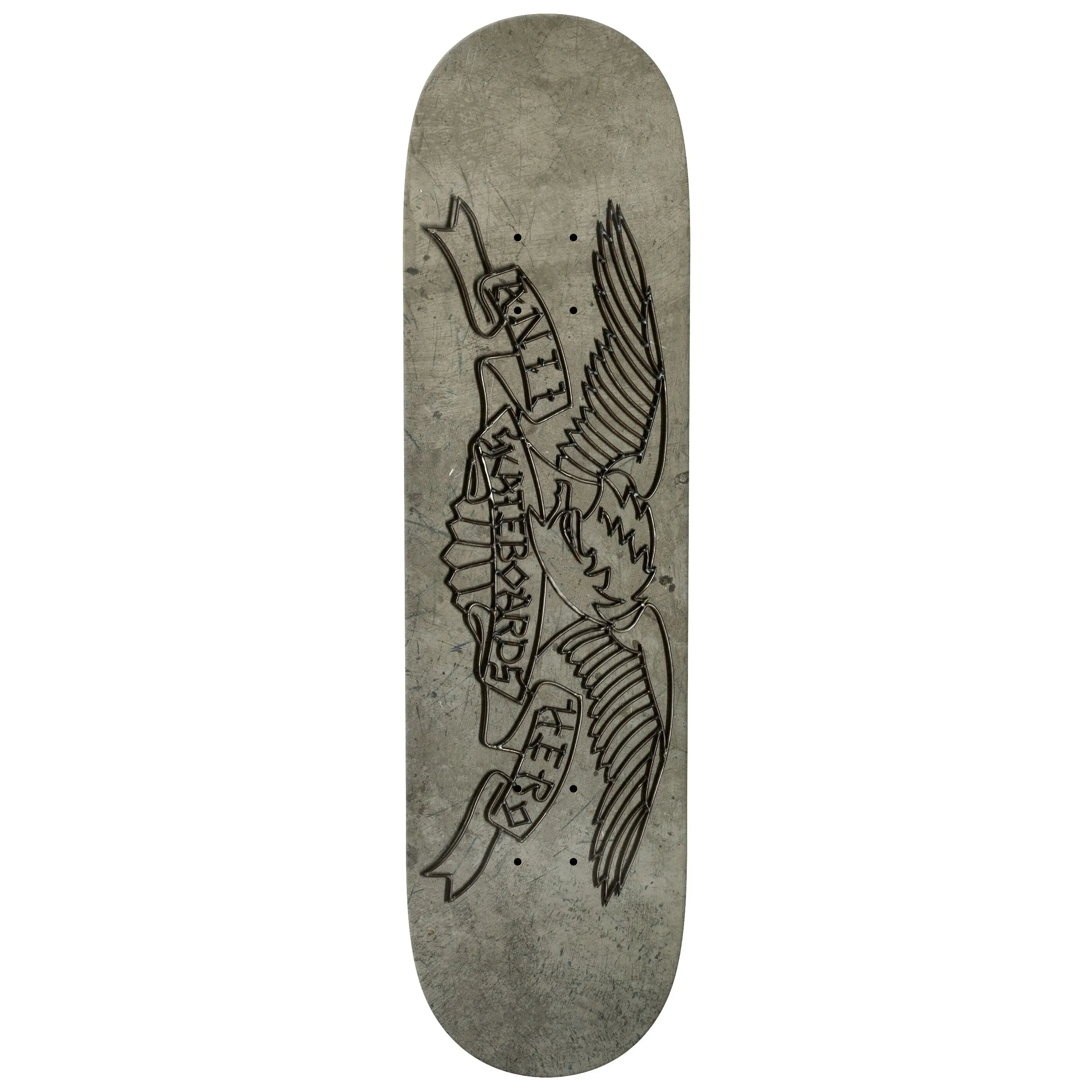Anti Hero Skateboard Deck Treasure Island Eagle Grey 8.25" x 31.5"