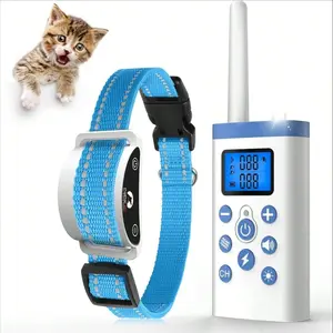 2-In-1 Mini Cat Shock Collar, Tiniest Shock Collar for Cats, Beep Vibration Shock, Auto Stop Meowing, 4 Modes, Ip67 Waterproof