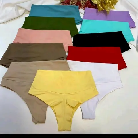 (tanga faja )brazilian girdle thong Panties scallop trim