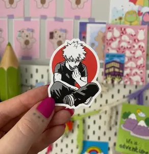 My Hero Academia , Anime Stickers, Waterproof Anime Decal Laptop, Water Bottle, Notebook