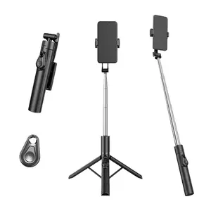 Selfie Stick Tripod, Portable 110cm Extendable Phone Tripod Stand with Wireless Remote, 360° Rotation Stable Travel Selfie Stick for Video Recording, Vlogging, Live Streaming, TikTok & YouTube, Compatible with All Smartphones#Lent #Spring Break