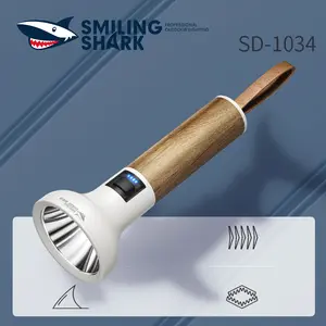 Smilingshark SD-1034 Rechargeable LED Torch - Multifunctional Outdoor Flashlight with 3-Speed Lighting, Power Display, Fast Charging for Night Camping, Hiking