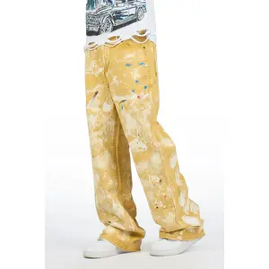 Novi Yellow Painter Baggy Fit Jean