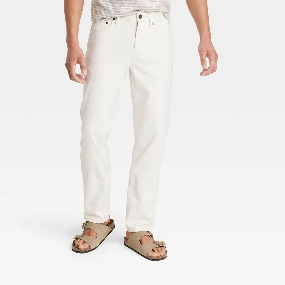 Goodfellow & Co Men's Slim Leg Standard Fit Ankle Tapered 5-Pocket Pants
