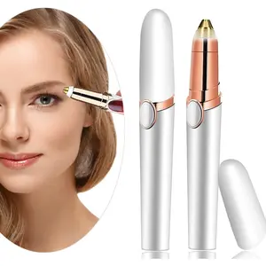 Eyebrow Hair Remover, Eyebrow Razor, Flawless & Pain-Free Eyebrow Facial Hair Removal for Women & Men, Fast and Easy Hair Trimmer (White)