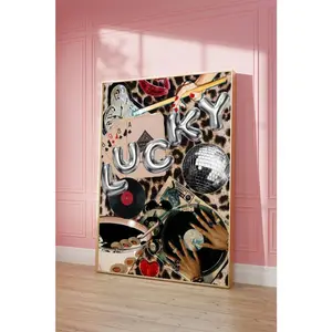 [ SALE UP TO 45% ] Black Woman Poster, Fashion Girl Leopard Wall Art, Vintage Music Photo, Abstract Record Player Decor_1