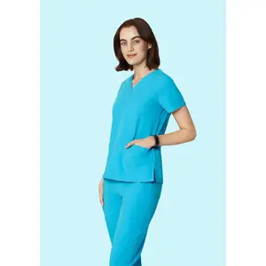 6 Pocket Top Pacific Blue