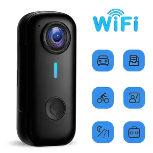 Mini Enhanced Action Camera,Body Cam WiFi POV Camera,Thumb Size Snap Cam,Wearable Sports Snapcam,Body Camera for Walking Fishing Vlogging Cycling Horse Riding
