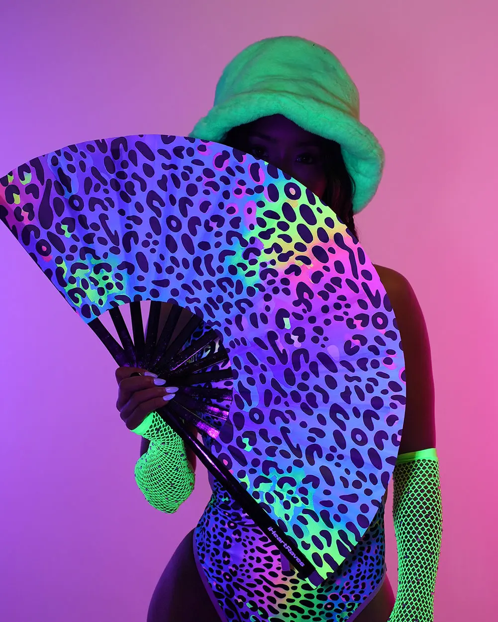 Cosmic Jungle Hand Fan