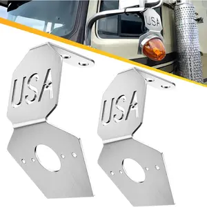 Watermelon Light Brackets, Stainless Steel Watermelon Brackets for Semi Truck, Light Not Included-2Pcs