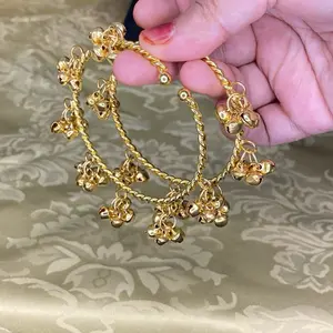 Kashmiri Gugru Openable Bangles Adjustable for All Sizes 2.4/2.6/2.8 Perfect Fit Jewelry Set of 2 Pieces