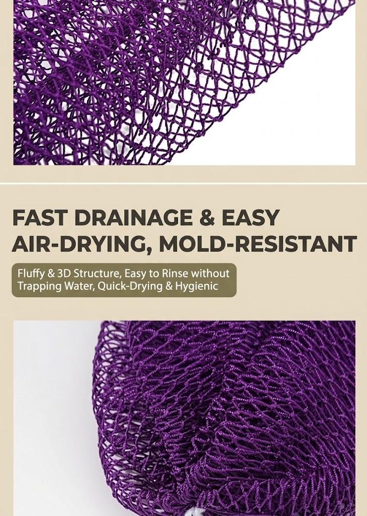 African Exfoliating Net Sponge, Ethically sourced from Nigeria, real authentic net sponge,Exfoliate Porous Hygiene Dries Quickly Skin Exfoliation Nature