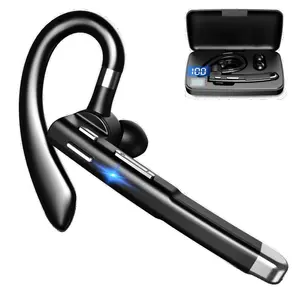top pick yyk520 wireless bluetooth earbud single ear business over ear hook active noise cancellation long lasting battery comfortable secure fit for office meetings commutes high quality sound Audio Headphone Headset Electronic case v5