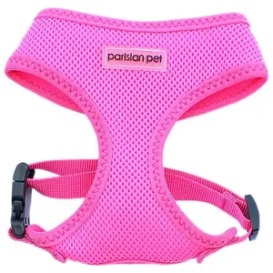 Parisian Pet 'Freedom Harness' for Dogs & Cats – Comfortable and Customizable Neon Pink Harness