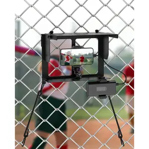Phone Fence Mount with Adjustable Shade, Fence Mount with Power  Clip for , , , Mevo Start and Other Action Cameras,  Changer Mounting Kit for Baseball, Tennis