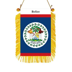 Belize Rearview Mirror Flag