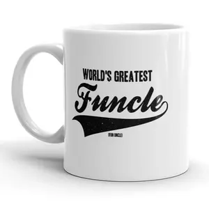 Worlds Greatest Funcle Mug Funny Coffee Cup for Uncle - 11oz Funny Coffee Mugs Ceramic Printed Drinkware Cup