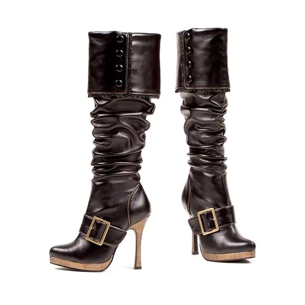 Sexy Buckle Pirate Boots for Women
