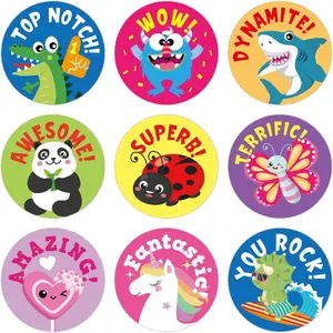 Small  Stickers for , 1008 count. Sticker Pack for Teachers, Classroom, Motivational Class Supplies for Students, Boy Girl  Good Job Incentive Behavior School Chart, 1" Round