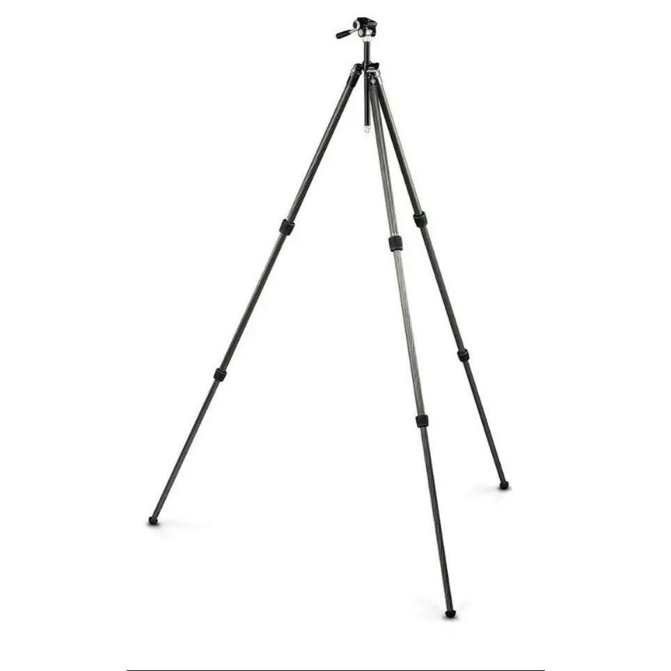 Vortex Optics Ridgeview Carbon Fiber Tripod Kit (TR-RVC) - 22 lbs Load Capacity, Arca Swiss Head, Leg Locks, Compact Camera Mount, Convertible to Monopod with Rubber Accessories, for Landscape Photography & Filming, Includes Free Camo Digital Hat