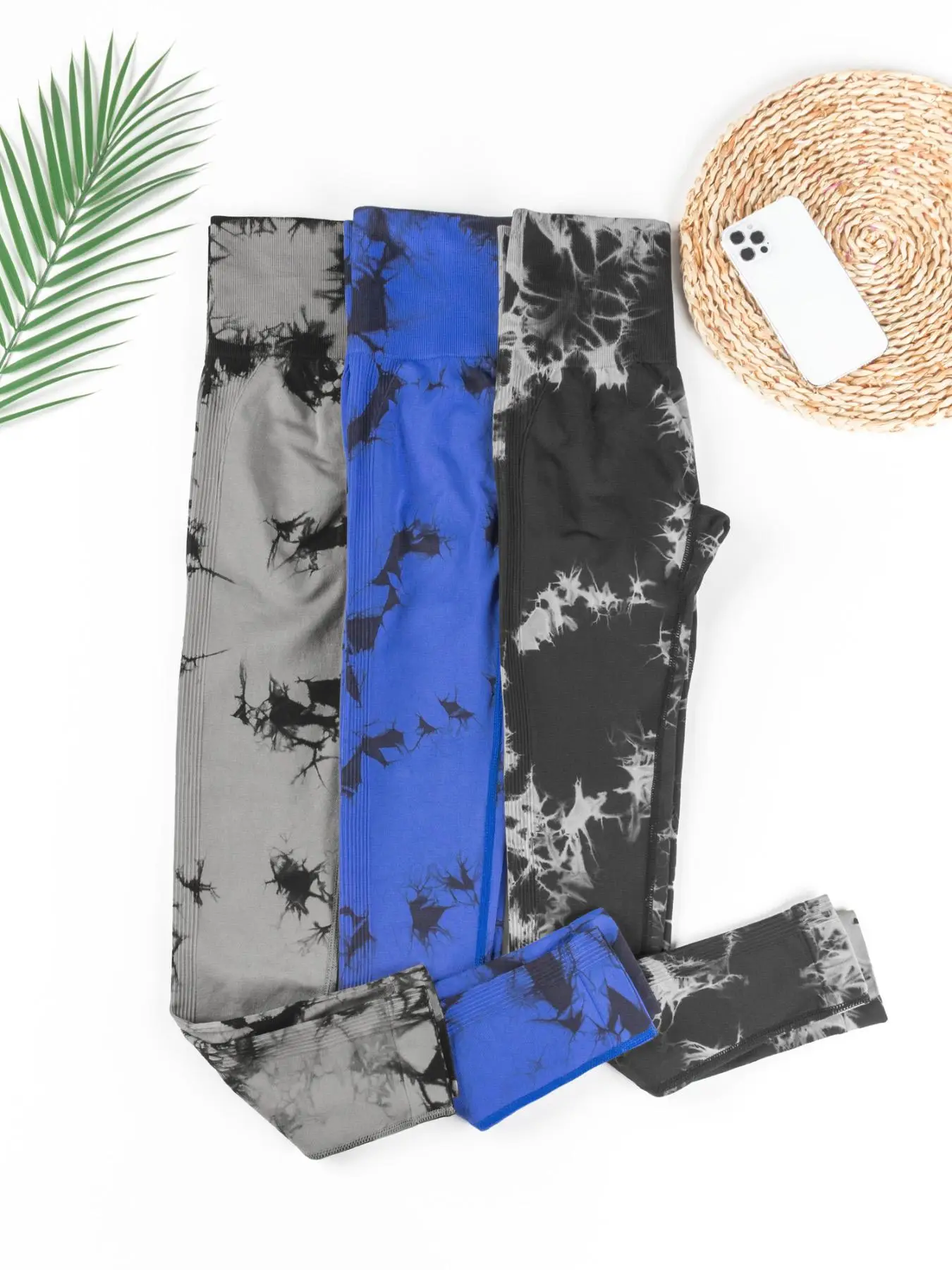 Women's Tie Dye Print High Waist Sports Leggings, Comfy High Stretch Skinny Pants for Workout Running, Women Sport & Outdoor Clothing for All Seasons,