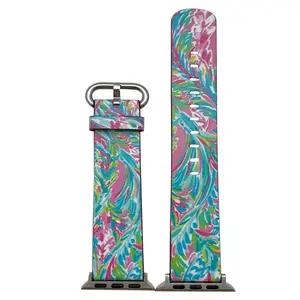 Olivia Pratt Abstract Faux Leather Watch Band #13